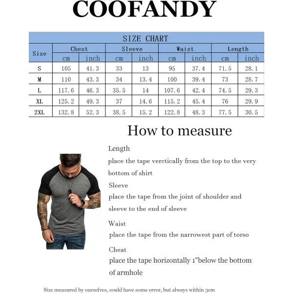 COOFANDY Men's 2 Packs Gym Muscle T Shirts Fitness Workout Baseball Tee Shirts