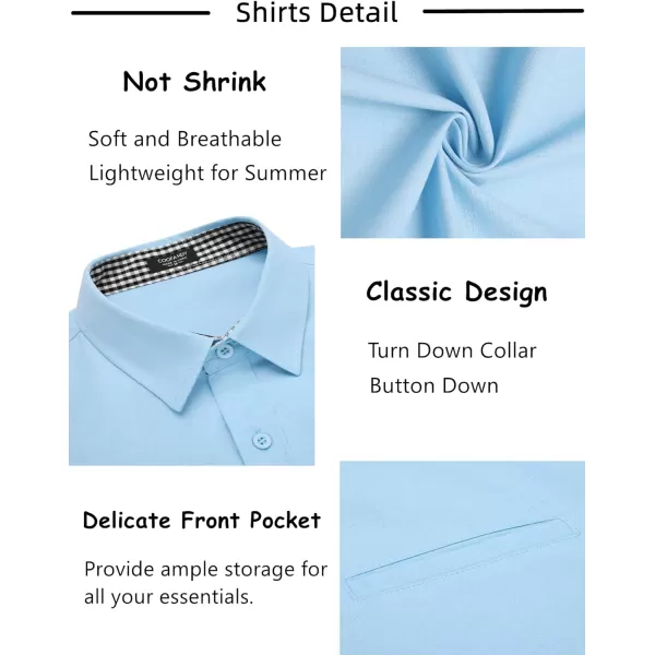 COOFANDY Men's 2 Pieces Linen Set Short Sleeve Beach Outfits Casual Button Down Shirt and Short Sets with Pockets