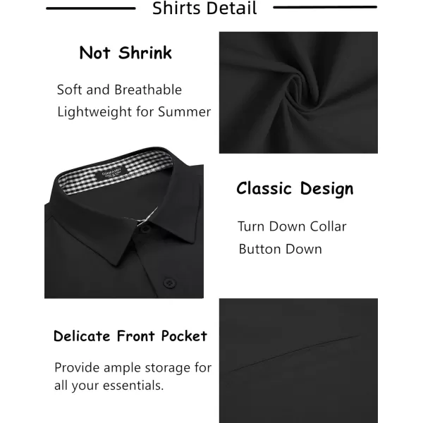 COOFANDY Men's 2 Pieces Linen Set Short Sleeve Beach Outfits Casual Button Down Shirt and Short Sets with Pockets