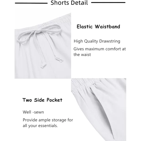 COOFANDY Men's 2 Pieces Linen Set Short Sleeve Beach Outfits Casual Button Down Shirt and Short Sets with Pockets