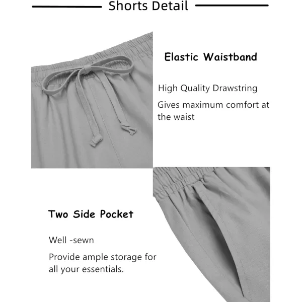 COOFANDY Men's 2 Pieces Linen Set Short Sleeve Beach Outfits Casual Button Down Shirt and Short Sets with Pockets