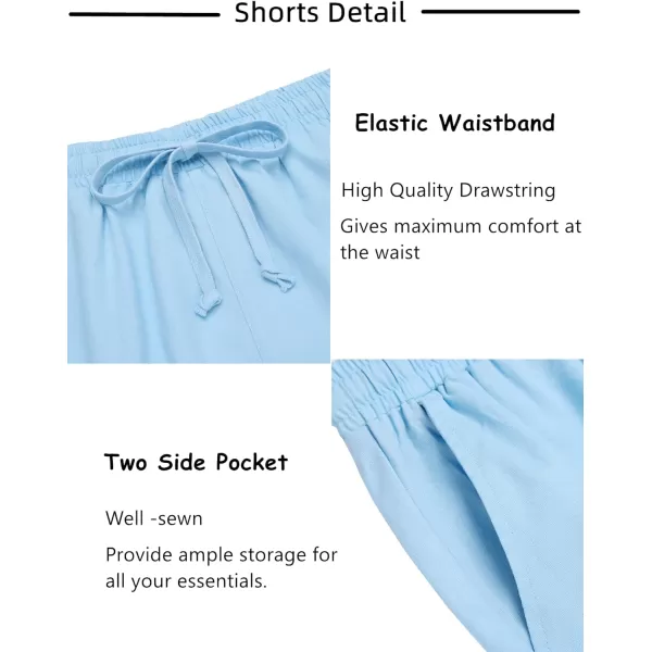 COOFANDY Men's 2 Pieces Linen Set Short Sleeve Beach Outfits Casual Button Down Shirt and Short Sets with Pockets
