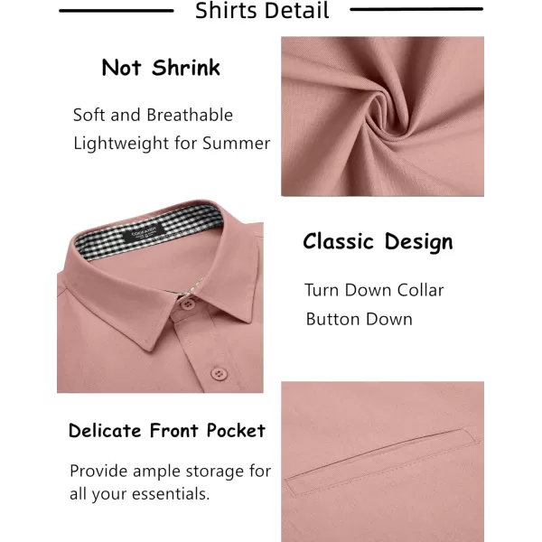 COOFANDY Men's 2 Pieces Linen Set Short Sleeve Beach Outfits Casual Button Down Shirt and Short Sets with Pockets