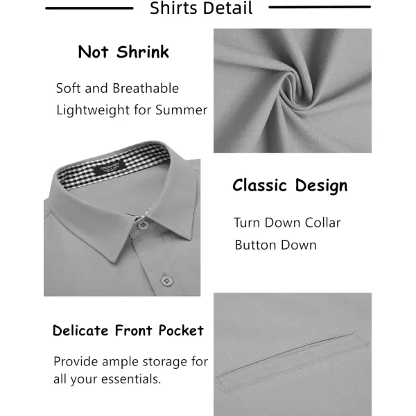COOFANDY Men's 2 Pieces Linen Set Short Sleeve Beach Outfits Casual Button Down Shirt and Short Sets with Pockets