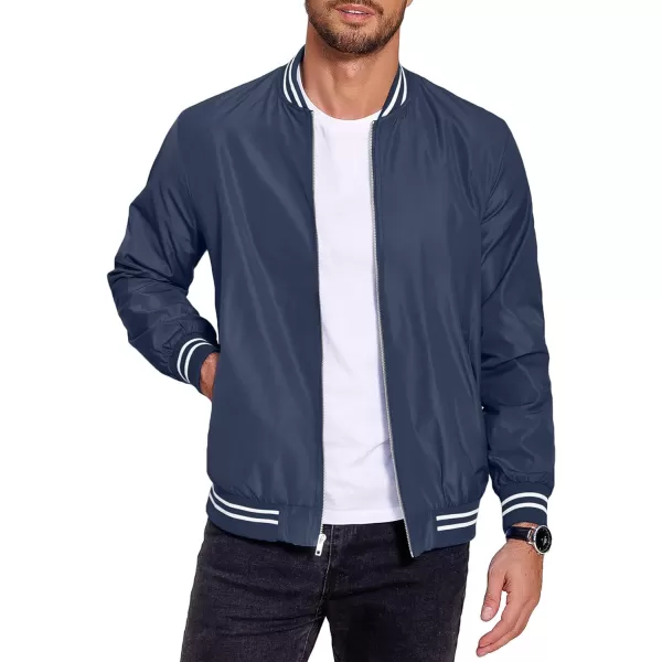 COOFANDY Men's Bomber Jackets Lightweight Windbreaker Full Zip Varsity Jacket Casual Active Coat Outwear