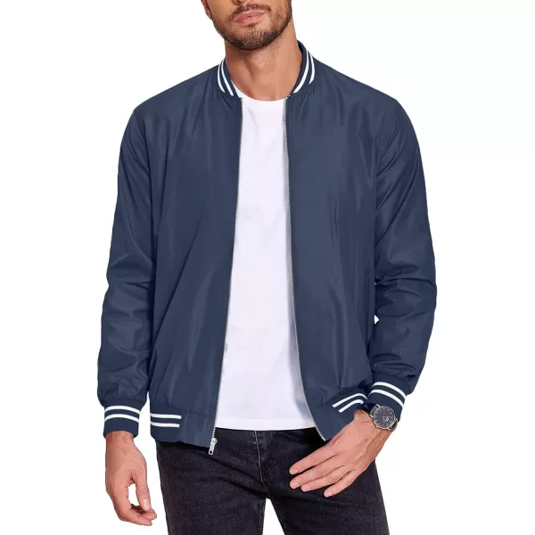 COOFANDY Men's Bomber Jackets Lightweight Windbreaker Full Zip Varsity Jacket Casual Active Coat Outwear