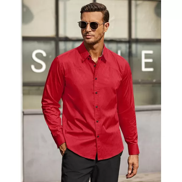 COOFANDY Men's Business Dress Shirt Long Sleeve Casual Slim Fit Button Down Shirt