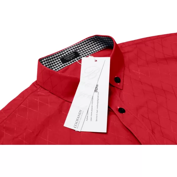 COOFANDY Men's Business Dress Shirt Long Sleeve Casual Slim Fit Button Down Shirt