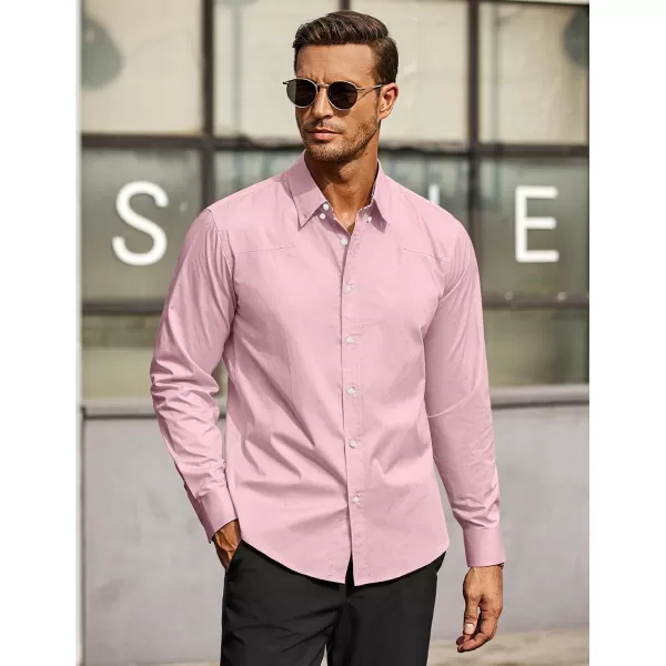 COOFANDY Men's Business Dress Shirt Long Sleeve Casual Slim Fit Button Down Shirt