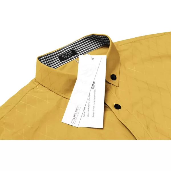 COOFANDY Men's Business Dress Shirt Long Sleeve Casual Slim Fit Button Down Shirt