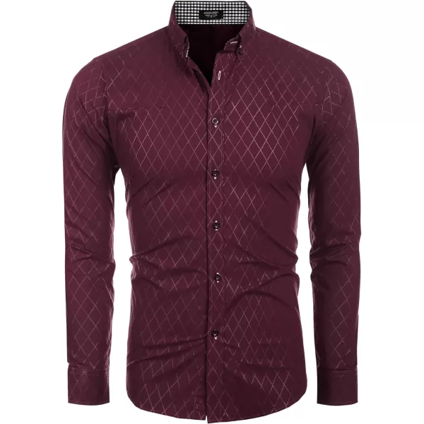 COOFANDY Men's Business Dress Shirt Long Sleeve Casual Slim Fit Button Down Shirt