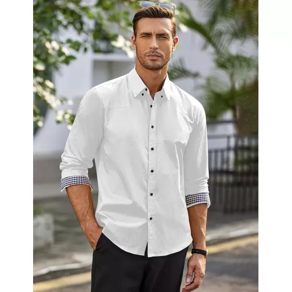 COOFANDY Men's Business Dress Shirt Long Sleeve Casual Slim Fit Button Down Shirt