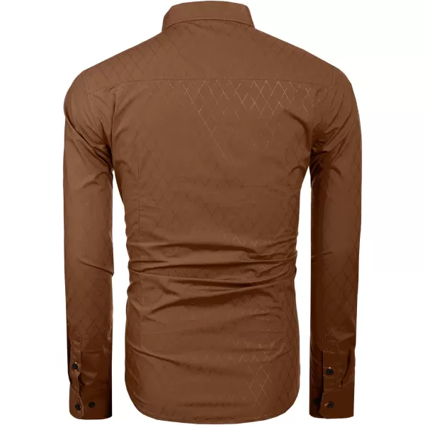 COOFANDY Men's Business Dress Shirt Long Sleeve Casual Slim Fit Button Down Shirt