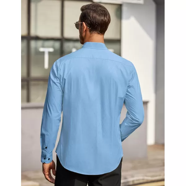 COOFANDY Men's Business Dress Shirt Long Sleeve Casual Slim Fit Button Down Shirt