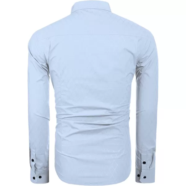 COOFANDY Men's Business Dress Shirt Long Sleeve Casual Slim Fit Button Down Shirt