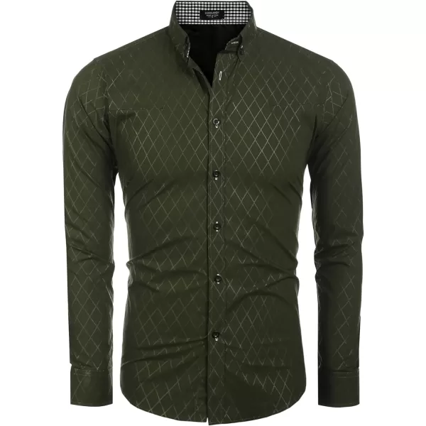 COOFANDY Men's Business Dress Shirt Long Sleeve Casual Slim Fit Button Down Shirt