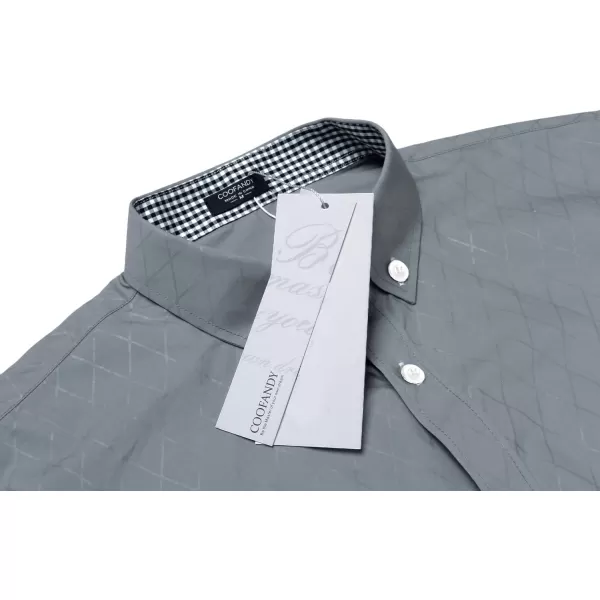 COOFANDY Men's Business Dress Shirt Long Sleeve Casual Slim Fit Button Down Shirt
