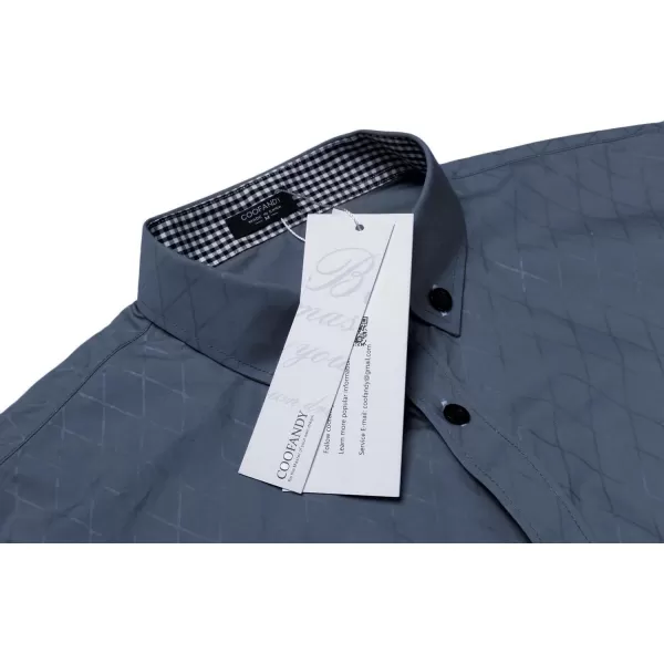 COOFANDY Men's Business Dress Shirt Long Sleeve Casual Slim Fit Button Down Shirt