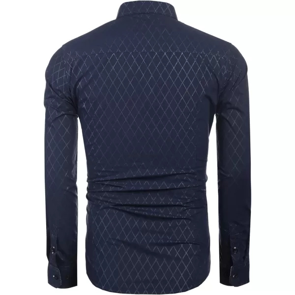 COOFANDY Men's Business Dress Shirt Long Sleeve Casual Slim Fit Button Down Shirt