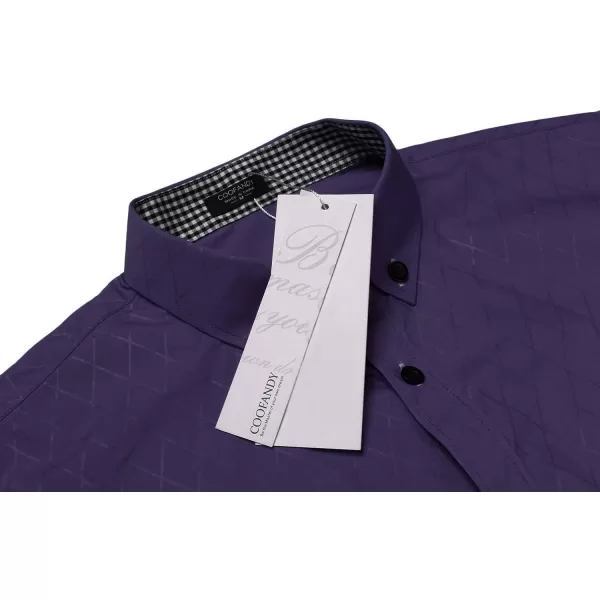 COOFANDY Men's Business Dress Shirt Long Sleeve Casual Slim Fit Button Down Shirt