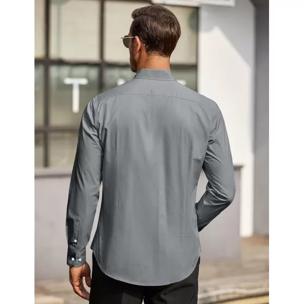 COOFANDY Men's Business Dress Shirt Long Sleeve Casual Slim Fit Button Down Shirt