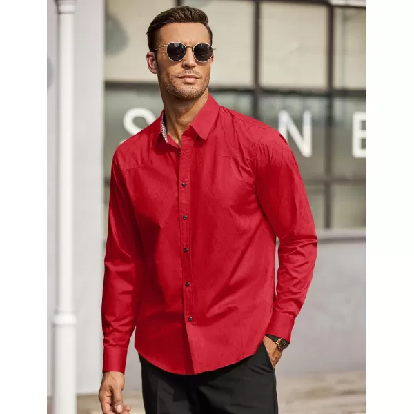 COOFANDY Men's Business Dress Shirt Long Sleeve Casual Slim Fit Button Down Shirt