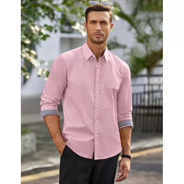 COOFANDY Men's Business Dress Shirt Long Sleeve Casual Slim Fit Button Down Shirt