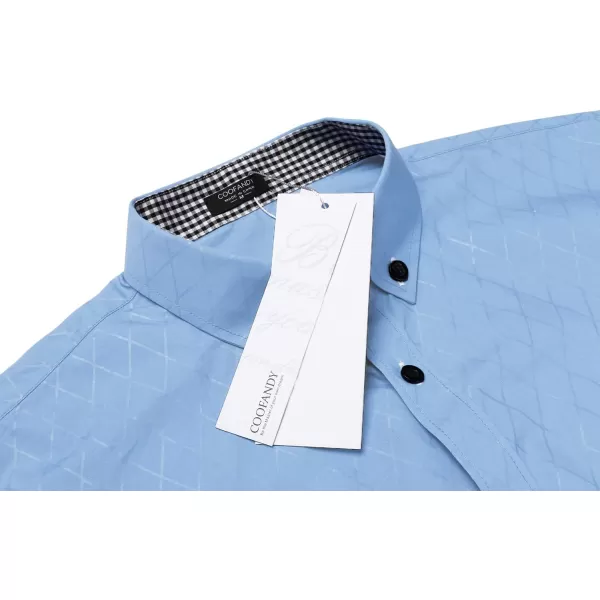 COOFANDY Men's Business Dress Shirt Long Sleeve Casual Slim Fit Button Down Shirt