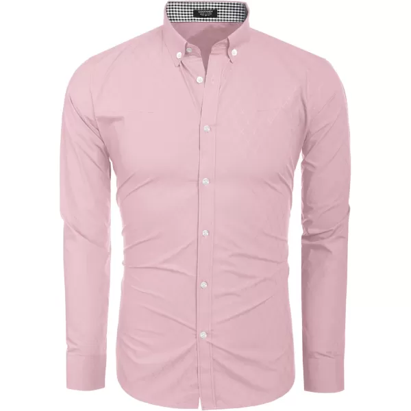 COOFANDY Men's Business Dress Shirt Long Sleeve Casual Slim Fit Button Down Shirt