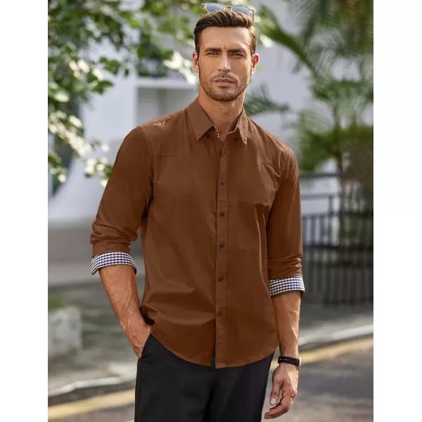 COOFANDY Men's Business Dress Shirt Long Sleeve Casual Slim Fit Button Down Shirt