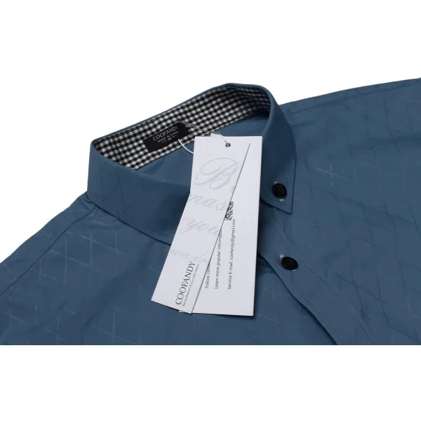 COOFANDY Men's Business Dress Shirt Long Sleeve Casual Slim Fit Button Down Shirt