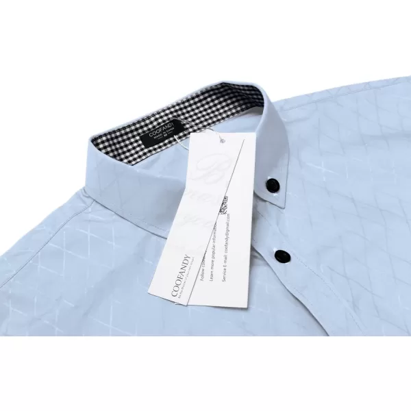 COOFANDY Men's Business Dress Shirt Long Sleeve Casual Slim Fit Button Down Shirt