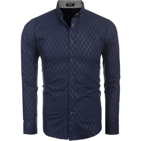 COOFANDY Men's Business Dress Shirt Long Sleeve Casual Slim Fit Button Down Shirt