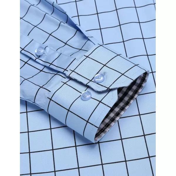 COOFANDY Men's Business Dress Shirt Long Sleeve Slim Fit Casual Button Down Shirt