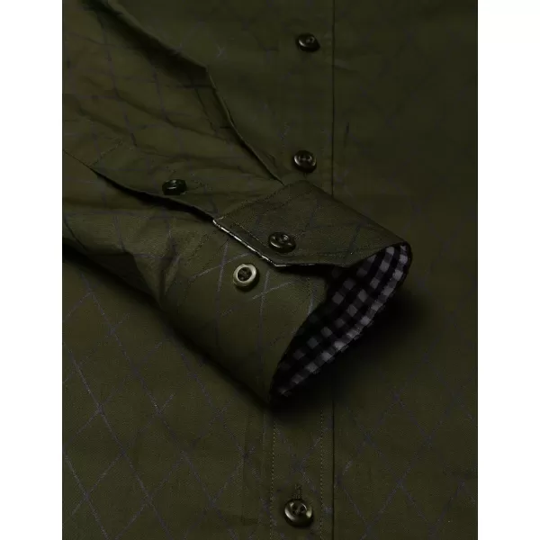 COOFANDY Men's Business Dress Shirt Long Sleeve Slim Fit Casual Button Down Shirt