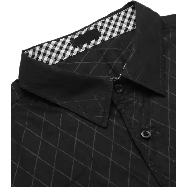 COOFANDY Men's Business Dress Shirt Long Sleeve Slim Fit Casual Button Down Shirt