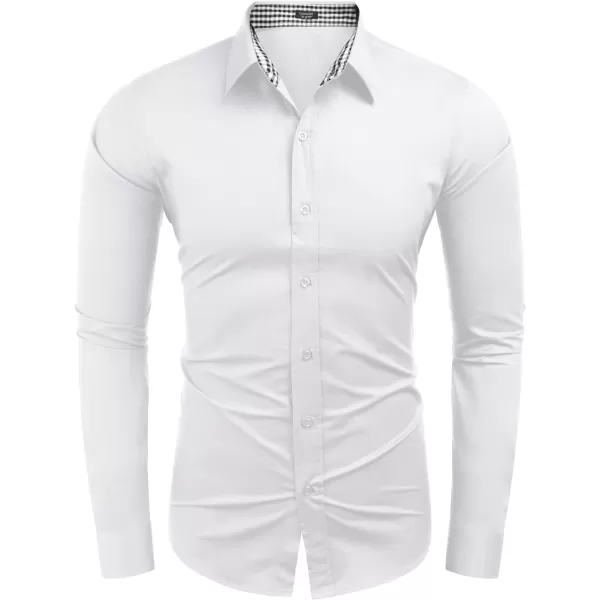 COOFANDY Men's Business Dress Shirt Long Sleeve Slim Fit Casual Button Down Shirt