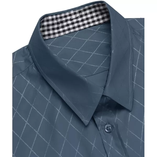 COOFANDY Men's Business Dress Shirt Long Sleeve Slim Fit Casual Button Down Shirt