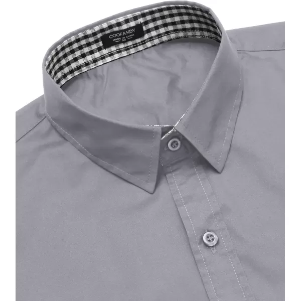 COOFANDY Men's Business Dress Shirt Long Sleeve Slim Fit Casual Button Down Shirt