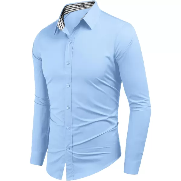 COOFANDY Men's Business Dress Shirt Long Sleeve Slim Fit Casual Button Down Shirt