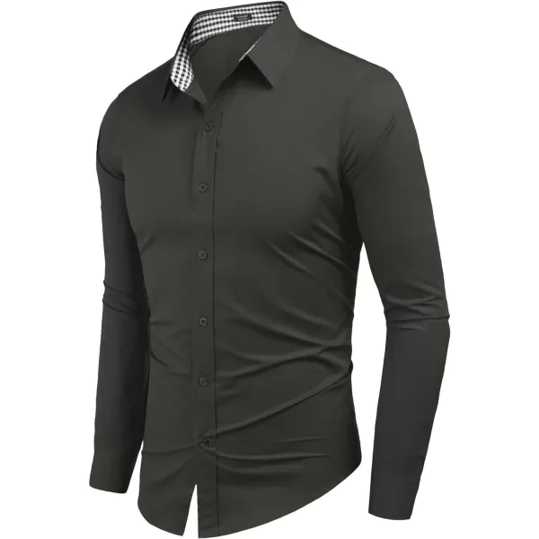 COOFANDY Men's Business Dress Shirt Long Sleeve Slim Fit Casual Button Down Shirt