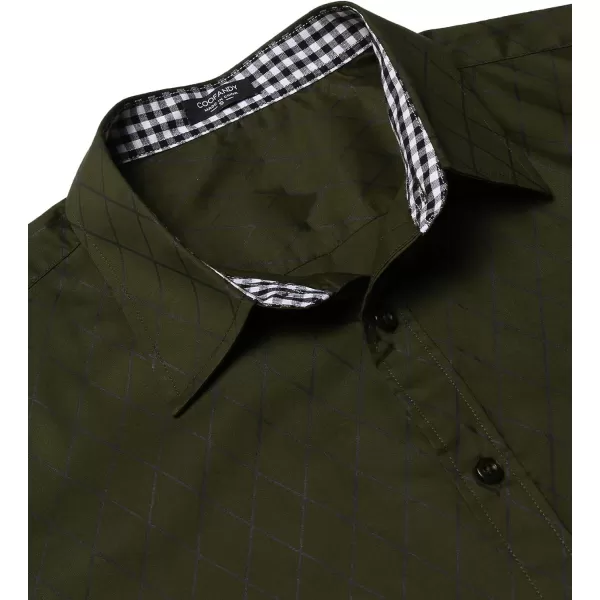COOFANDY Men's Business Dress Shirt Long Sleeve Slim Fit Casual Button Down Shirt