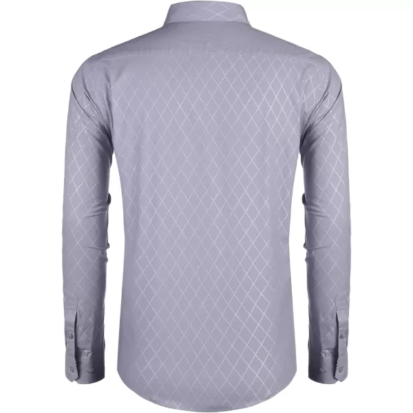 COOFANDY Men's Business Dress Shirt Long Sleeve Slim Fit Casual Button Down Shirt