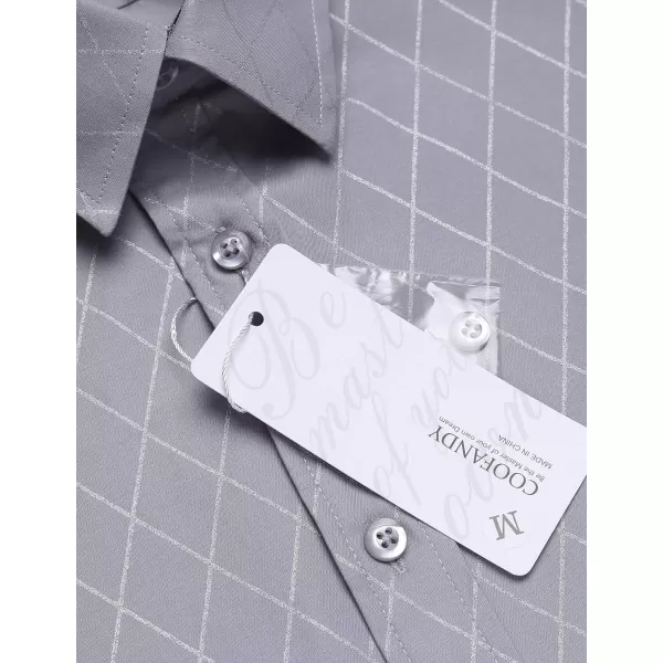 COOFANDY Men's Business Dress Shirt Long Sleeve Slim Fit Casual Button Down Shirt