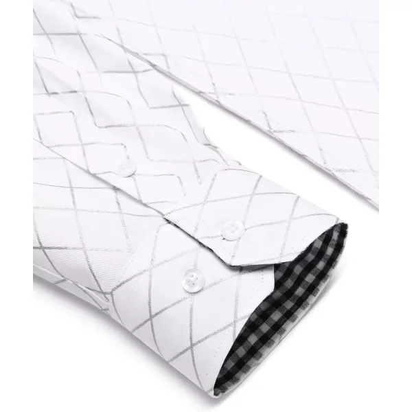 COOFANDY Men's Business Dress Shirt Long Sleeve Slim Fit Casual Button Down Shirt