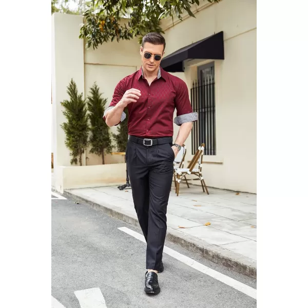 COOFANDY Men's Business Dress Shirt Long Sleeve Slim Fit Casual Button Down Shirt