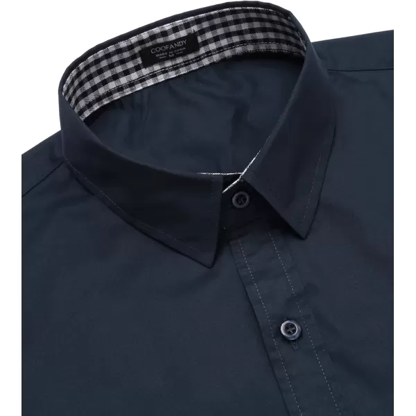 COOFANDY Men's Business Dress Shirt Long Sleeve Slim Fit Casual Button Down Shirt
