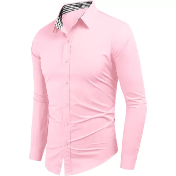 COOFANDY Men's Business Dress Shirt Long Sleeve Slim Fit Casual Button Down Shirt