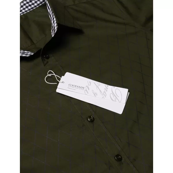 COOFANDY Men's Business Dress Shirt Long Sleeve Slim Fit Casual Button Down Shirt