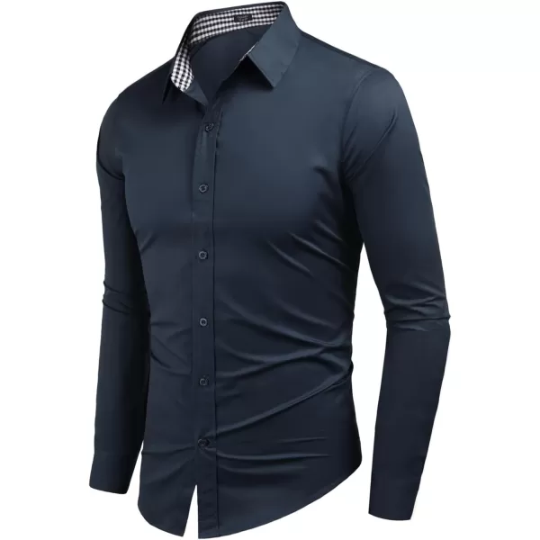 COOFANDY Men's Business Dress Shirt Long Sleeve Slim Fit Casual Button Down Shirt